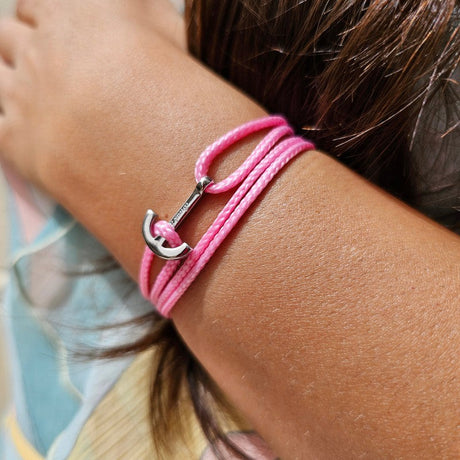 YACHT CLUB mini anchor bracelet baby pink