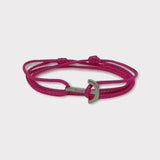 YACHT CLUB mini anchor bracelet fuchsia