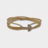 YACHT CLUB mini anchor bracelet gold