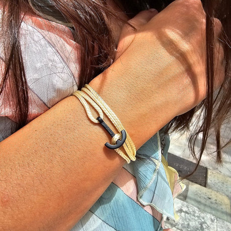 YACHT CLUB mini anchor bracelet gold