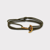 YACHT CLUB mini anchor bracelet khaki