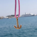 YACHT CLUB mini anchor bracelet lavender pink