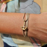 YACHT CLUB mini anchor bracelet sand