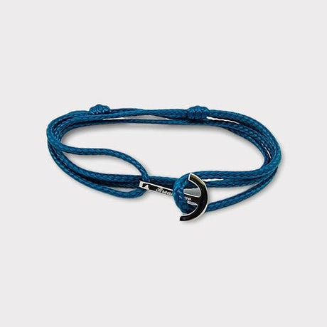 YACHT CLUB mini anchor bracelet teal