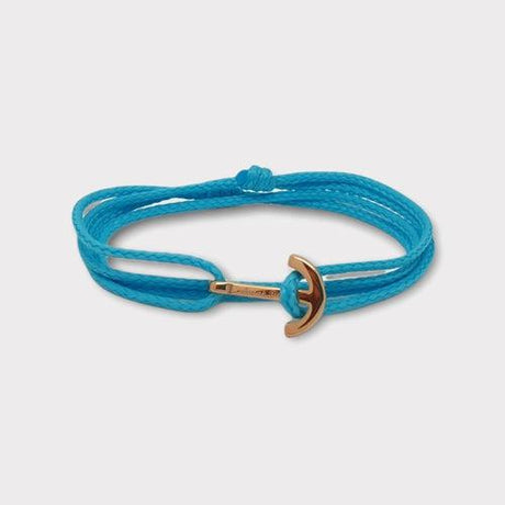 YACHT CLUB mini anchor bracelet turquoise