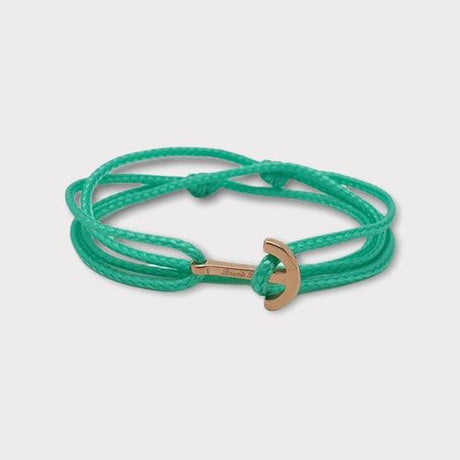 YACHT CLUB mini anchor bracelet turquoise green