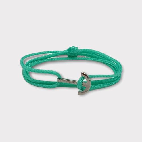 YACHT CLUB mini anchor bracelet turquoise green