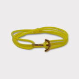 YACHT CLUB mini anchor bracelet yellow