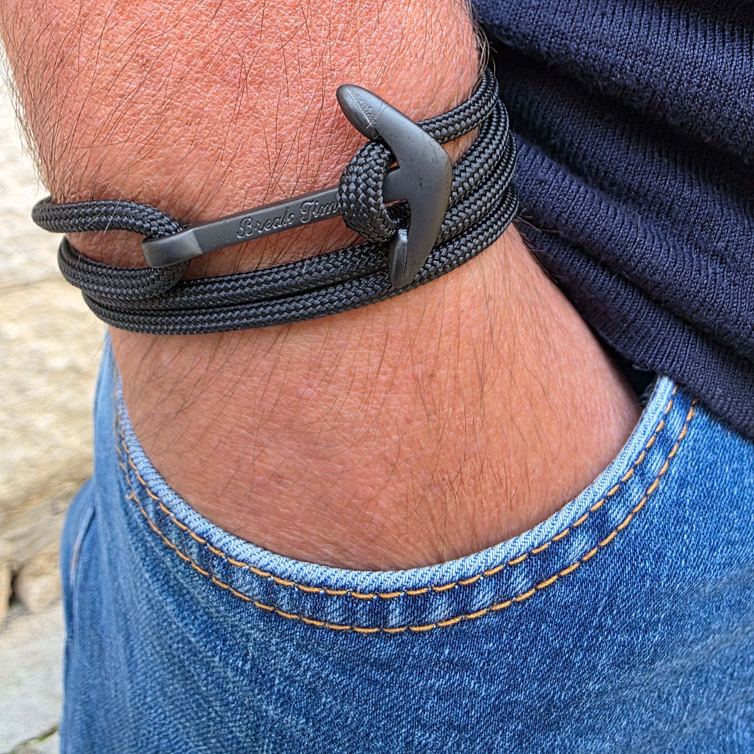 アクセサリー INTERIM MEDIUM ANCHOR BRACELET YACHT CREW medium anchor bracelet turquoise Break Time Croatia