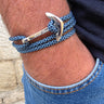 YACHT CREW big anchor bracelet blue mix