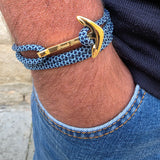 YACHT CREW big anchor bracelet blue mix