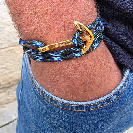 YACHT CREW big anchor bracelet lightning