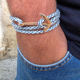 YACHT CREW big anchor bracelet preppy style