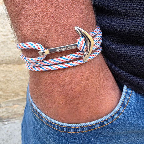 YACHT CREW big anchor bracelet preppy style