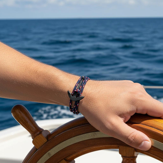 YACHT CREW medium anchor bracelet Croatian mix
