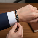 YACHT CREW medium anchor bracelet black