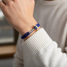 YACHT CREW medium anchor bracelet electric blue