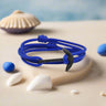 YACHT CREW medium anchor bracelet electric blue