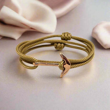 YACHT CREW medium anchor bracelet gold