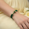 YACHT CREW medium anchor bracelet green