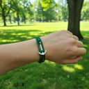 YACHT CREW medium anchor bracelet green