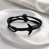 YACHT CREW medium anchor bracelet grey