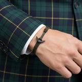 YACHT CREW medium anchor bracelet khaki