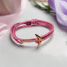 YACHT CREW medium anchor bracelet lavender pink