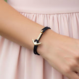 YACHT CREW medium anchor bracelet midnight blue