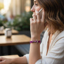 YACHT CREW medium anchor bracelet neon pink
