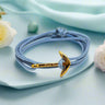 YACHT CREW medium anchor bracelet pastel blue