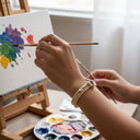 YACHT CREW medium anchor bracelet pastel orange