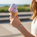 YACHT CREW medium anchor bracelet pastel purple