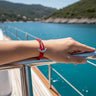 YACHT CREW medium anchor bracelet red