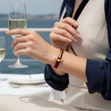 YACHT CREW medium anchor bracelet red black