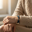 YACHT CREW medium anchor bracelet teal