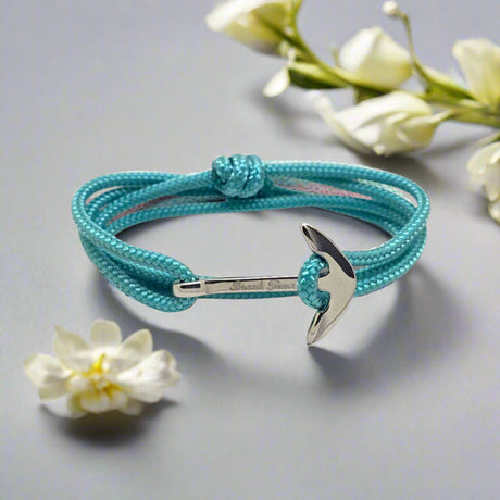 YACHT CREW medium anchor bracelet turquoise