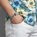 YACHT CREW medium anchor bracelet turquoise