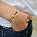 YACHT CREW mini anchor bracelet gold