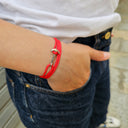 YACHT CREW mini anchor bracelet red