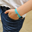 YACHT CREW mini anchor bracelet turquoise