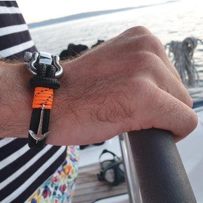 ADRIATICA black orange nautical bracelet (ADT12)