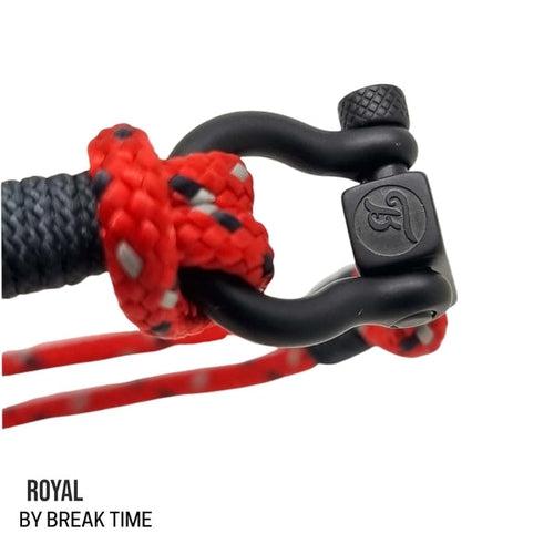 ROYAL red black 3mm nautical bracelet (RYL02)