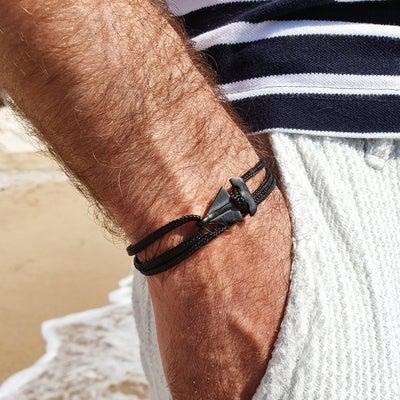 SAILOR black mini (2cm) boat bracelet (SMN024)
