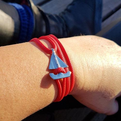 SAILOR red mini (2cm) boat bracelet (SMN023)