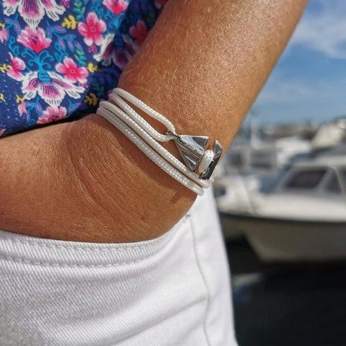 SAILOR white mini (2cm) boat bracelet (SMN007)