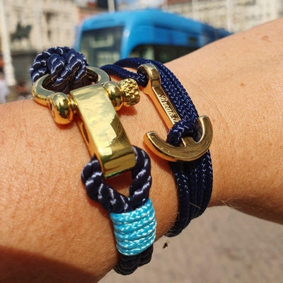 WAVES Navy Blue Turquoise Marine Bracelet (WVS037)