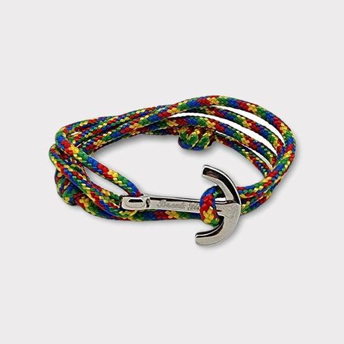 Yacht Club rainbow medium anchor bracelet (YCD32)
