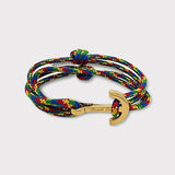 YACHT CLUB medium anchor bracelet rainbow